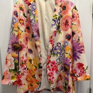 Express Multicolor Floral Blazer